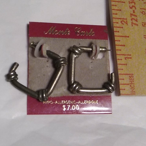 Nwt Barbed Wire Earrings - Picture 2 of 2